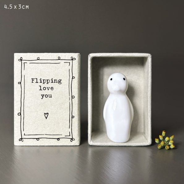Flipping love you - matchbox penguin