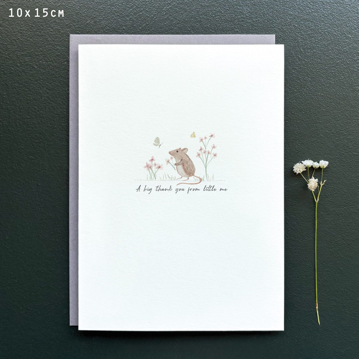 A big thank you ……….card