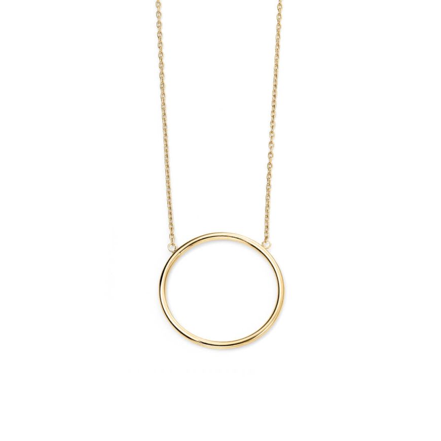 Gecko 9ct Open Circle Necklace
