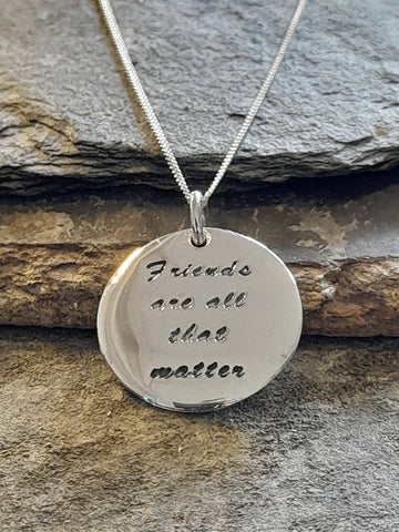 Silver Round Pendant