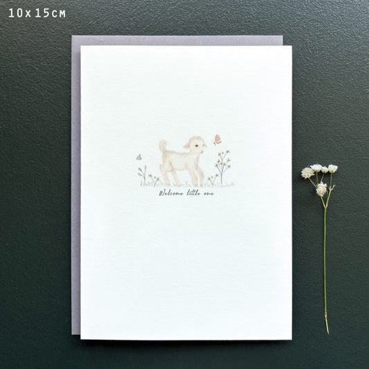 Welcome little one - greeting card