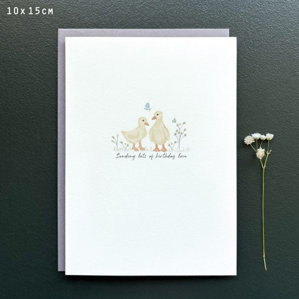 Sending lots of birthday love - greeting card