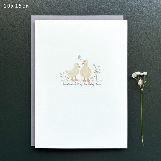 Sending lots of birthday love - greeting card