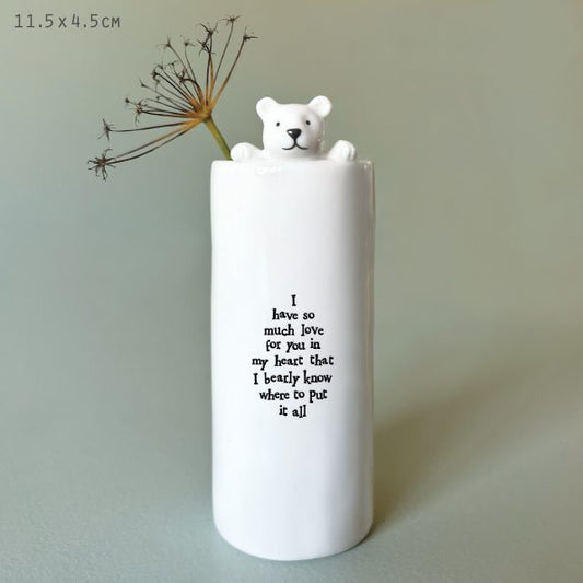 Bear/Have so much love - animal vase