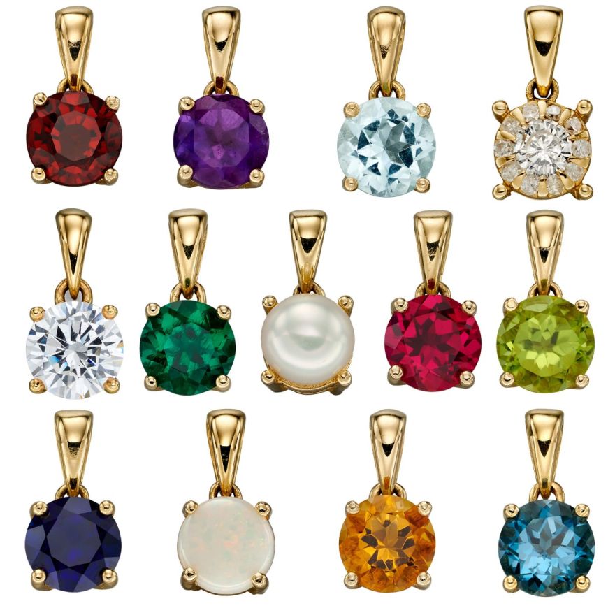 Gecko 9ct Garnet Birthstone Pendant