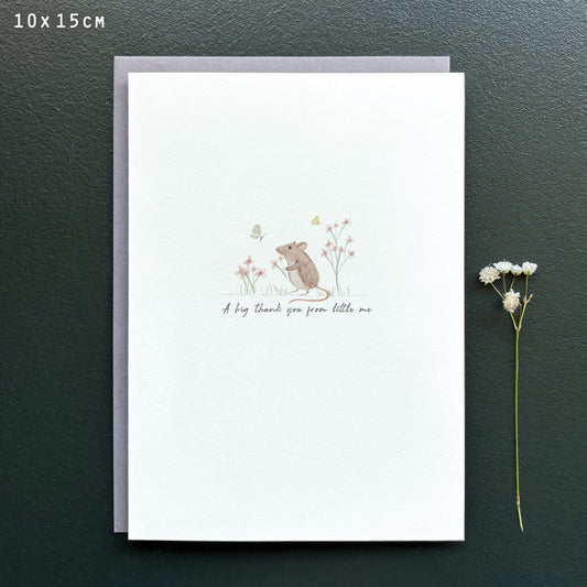 A big thank you ……….card