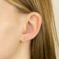 Filigree Open Teardrop Stud Earrings