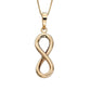9ct yellow gold infinity pendant