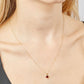 Gecko 9ct Garnet Birthstone Pendant