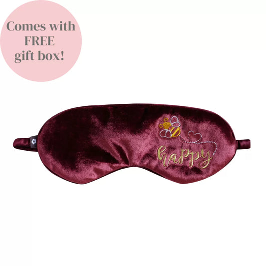 Bee Velvet Eye Mask