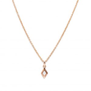 Unique & Co. Ladies Rose Gold Plated Mother of Pearl Necklace