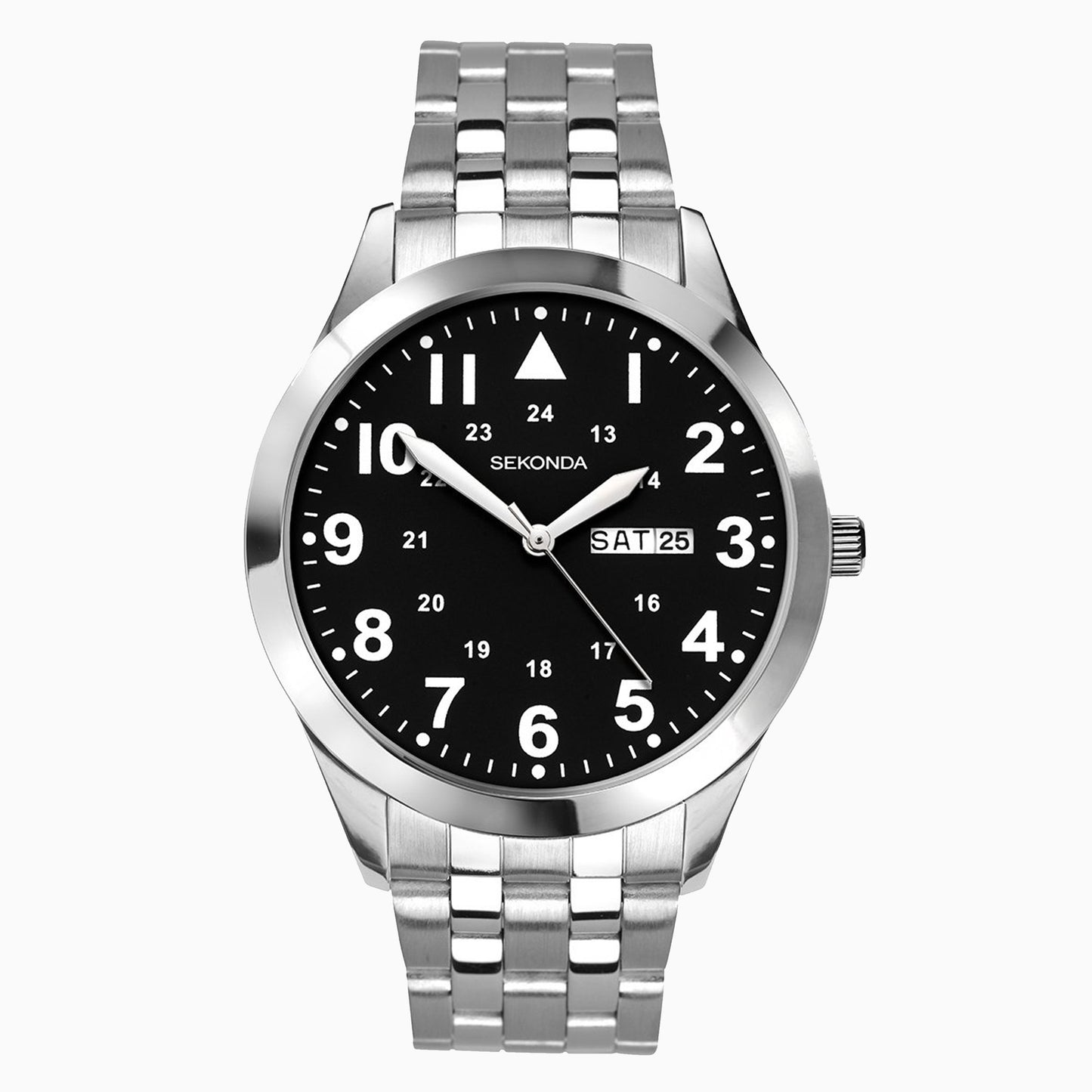 Gents Sekonda stainless steel bracelet watch