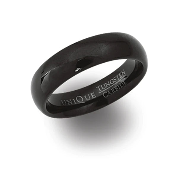 Unique & Co. Gents Black IP Plated Ring