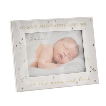 Bambino Mummy and Daddy Love Me to The Moon and Back 6x4