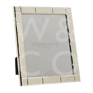Impressions Tile Pattern Silver Plated Frame 8 x 10