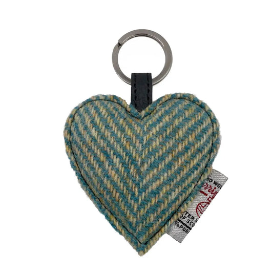 Maccessori Heart Keyring Turquoise Herringbone
