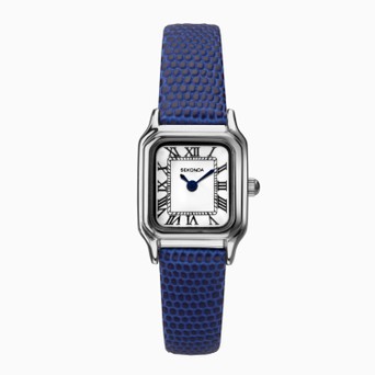 Sekonda Ladies Classic Watch | Silver Case & Leather Strap with White Dial